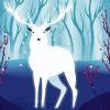 Fantasy White Deer Diamond Painting