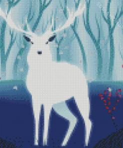 Fantasy White Deer Diamond Painting