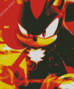 Fire Shadow Sonic Diamond Painting