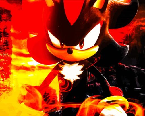 Fire Shadow Sonic Diamond Painting