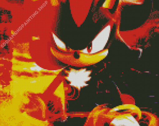 Fire Shadow Sonic Diamond Painting