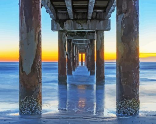 Florida Jacksonville Pier Diamond Painting