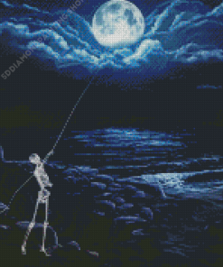 Full Moon Skeleton Diamond Painting