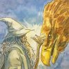 Gandalf And The Eagle Art Diamond Painting