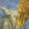 Gandalf And The Eagle Art Diamond Painting