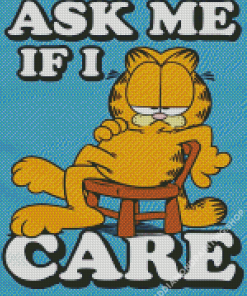 Garfield Ask Me If I Care Diamond Painting