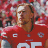 George Krieger Kittle Player Diamond Painting