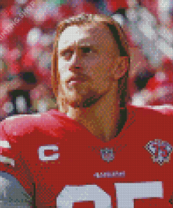 George Krieger Kittle Player Diamond Painting