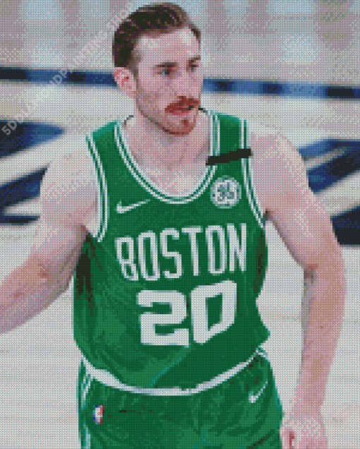 Gordon Hayward Boston Team Player Diamond Painting