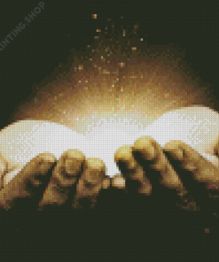 Hands Light Giving Diamond Painting