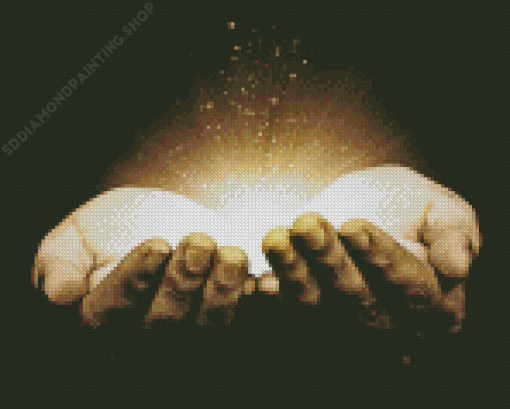 Hands Light Giving Diamond Painting