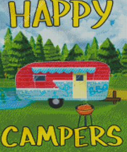 Happy Campers Diamond Painting