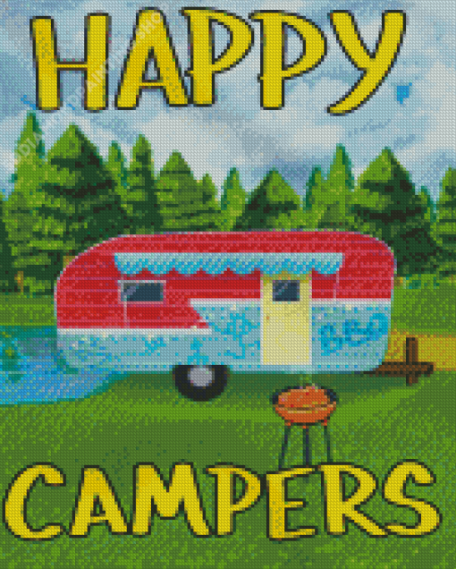 Happy Campers Diamond Painting