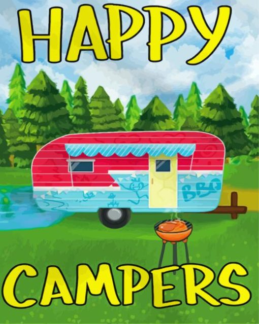 Happy Campers Diamond Painting