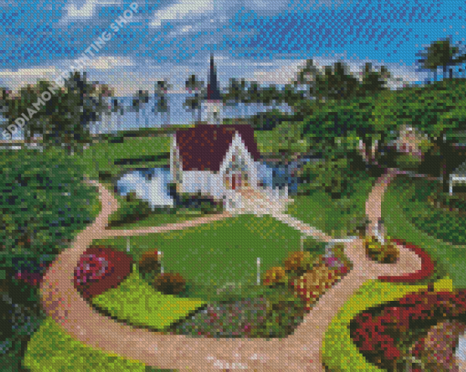 Hawaii Wailea Church Diamond Painting