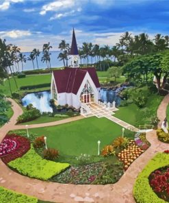 Hawaii Wailea Church Diamond Painting