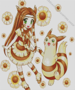 Human Furret Pokemon Diamond Painting