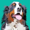 Bernese Mountain Dog Diamond Painting