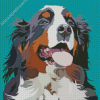 Bernese Mountain Dog Diamond Painting