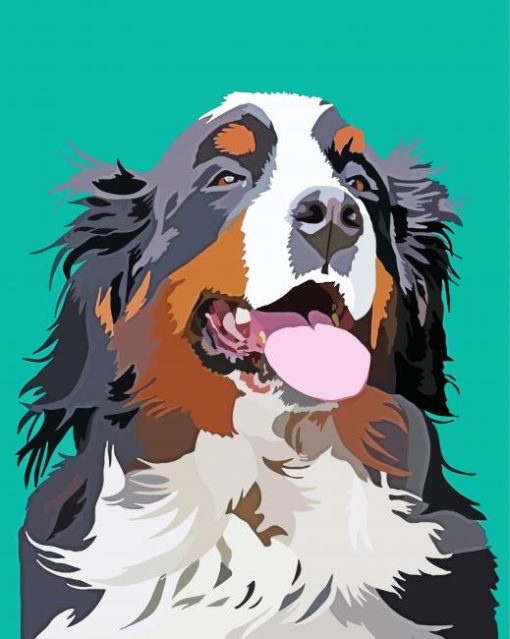 Bernese Mountain Dog Diamond Painting