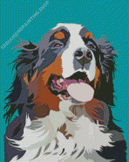 Bernese Mountain Dog Diamond Painting