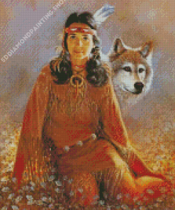 Indian Maiden Diamond Painting