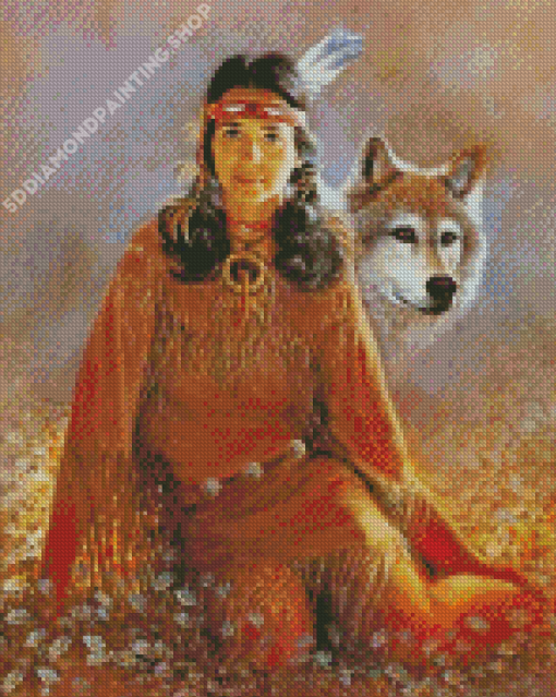 Indian Maiden Diamond Painting