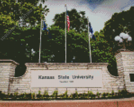 Kansas State University Manhattan Diamond Painting