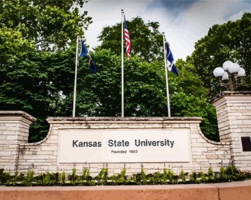 Kansas State University Manhattan Diamond Painting