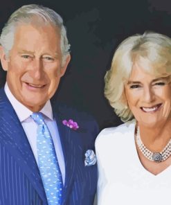 King Charles With Camilla Diamond Painting