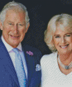 King Charles With Camilla Diamond Painting