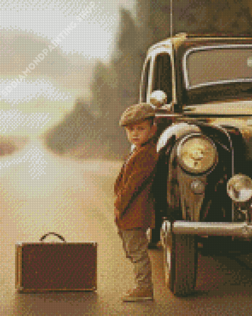 Little Boy With Travel Suitcase Diamond Painting