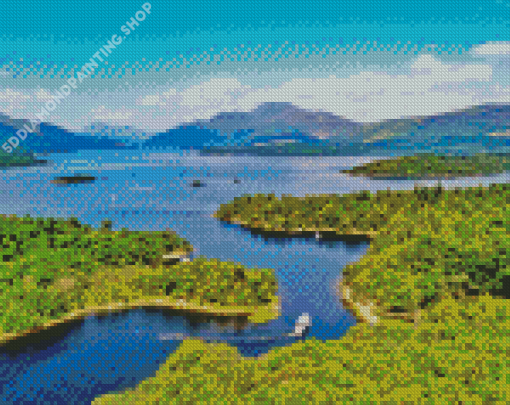 Loch Lomond Landscape Diamond Painting