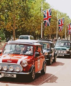 London Classic Mini Cars Diamond Painting