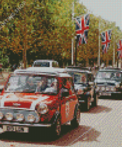 London Classic Mini Cars Diamond Painting