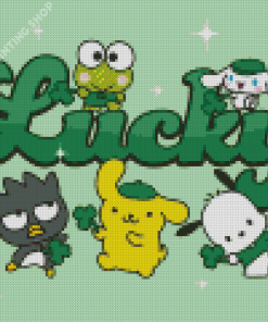 Lucky Sanrio Characters Poster Diamond Painting