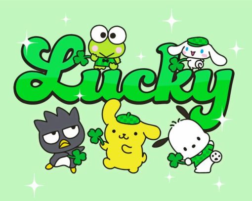Lucky Sanrio Characters Poster Diamond Painting