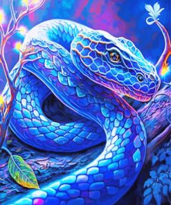 Magical Blue Snake Diamond Painting