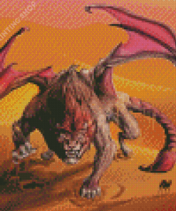 Manticore In Desert Diamond Painting