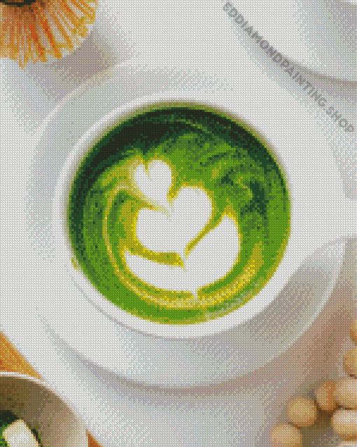 Matcha Latte Diamond Painting