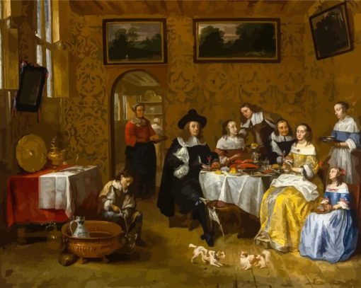 Noble Family Meal Diamond Painting