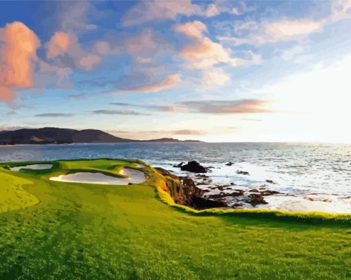 Pebble Beach Diamond Painting