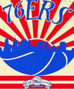 Philadelphia 76ers Vintage Poster Diamond Painting