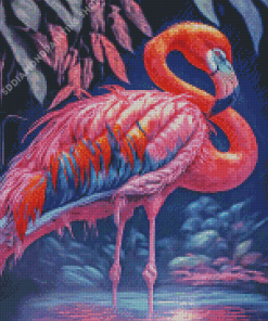 Pink Flamingo Diamond Painting