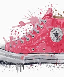 Pink Shoe Converse Diamond Painting