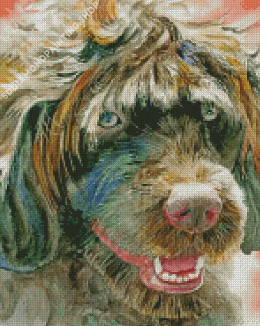 Portuguese Water Dog Art Diamond Painting