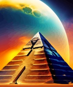 Pyramid Moon Diamond Painting