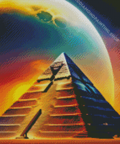 Pyramid Moon Diamond Painting