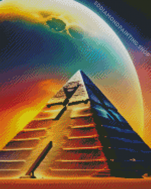 Pyramid Moon Diamond Painting