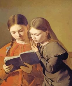 Reading Girls Diamond Painting